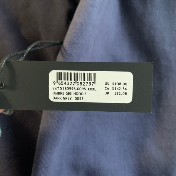 SoulCycle Ombré Gigi Hoodie / Navy XXL - Picture 6 of 9